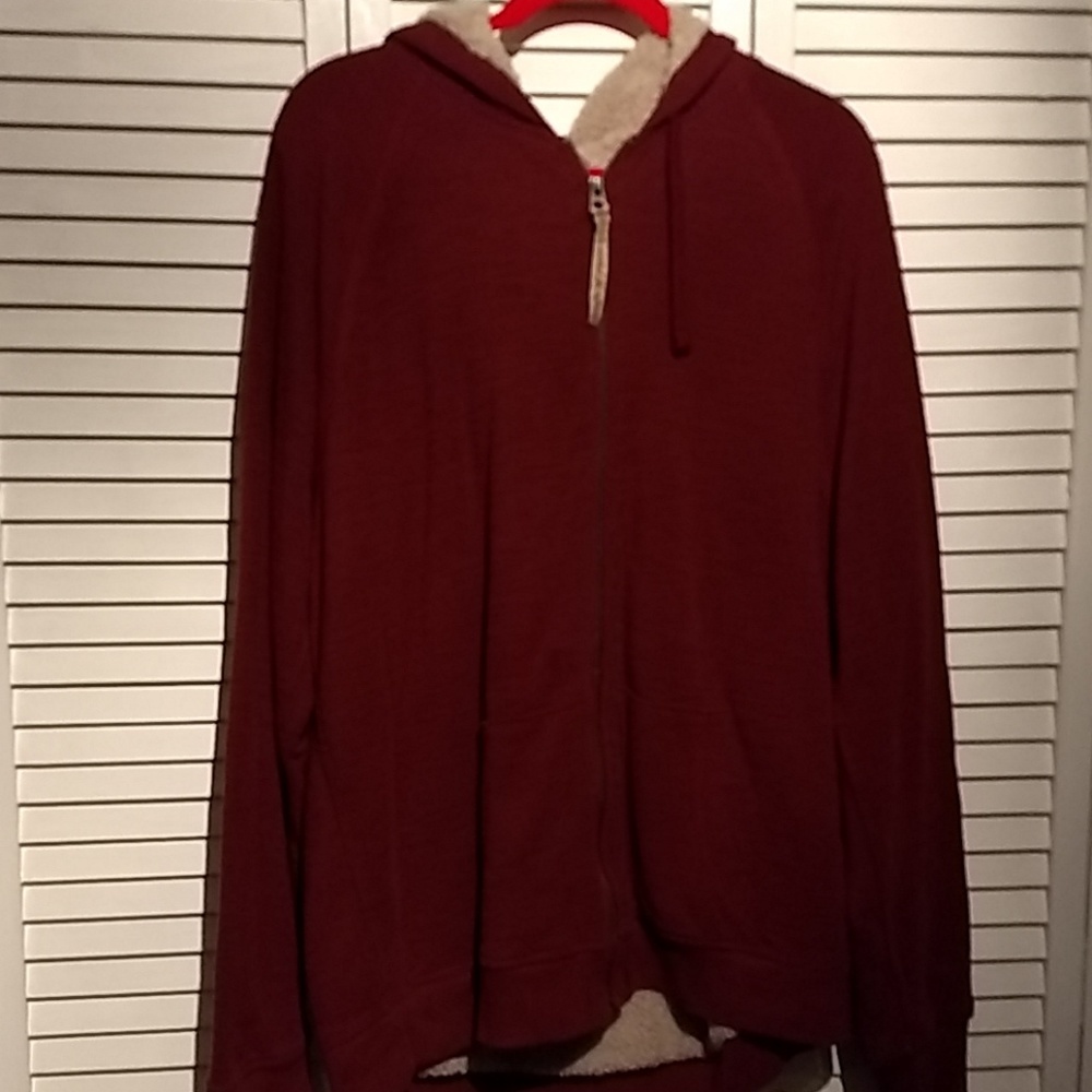Mens hooded fleece